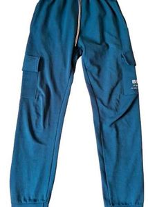 Teal Cargo Joggers