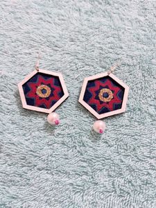 Unique Geometric Pattern Earrings