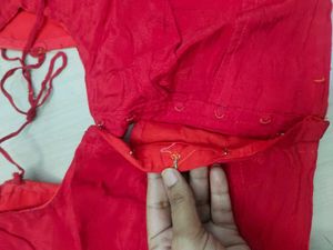 Stunning Red Lehenga Choli with Embellishments