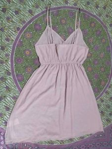 Cute Pink Spaghetti Strap Dress