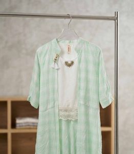 Women's Mint Green Coord set with Shrug 3 piece