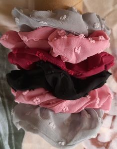 Mix Print And Color Scrunchies Set Of 20 Pieces