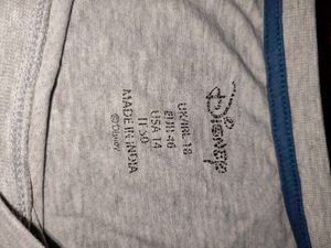 Disney Grey T Shirt Cute Stitch