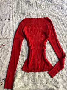 chic ribbeb fitted top