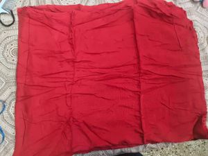 Vibrant Red Rayon Cloth for Stitching