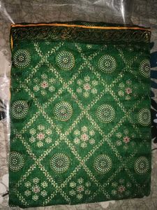 Beautiful Green Embellished Saree