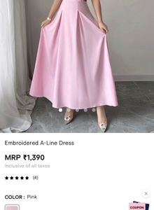 Elegant Pink Off-Shoulder Floral Dress