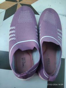 Comfortable Purple Slip-On Shoes