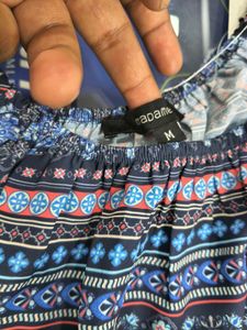 Patterned Off-Shoulder Top