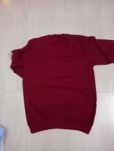 New maroon men's sweater Tshirt