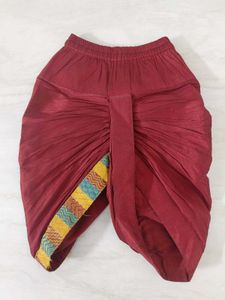 Ethnic Jacket and Maroon Dhoti Pants