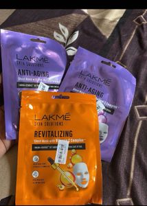 Lakme Revitalizing Sheet Mask Pack Of 3