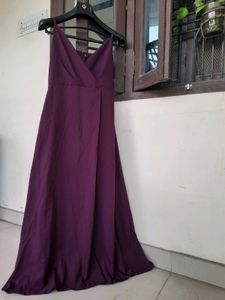 Elegant Purple Maxi Dress