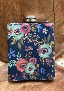 Handmade Decoupaged Hip Flask 🌸