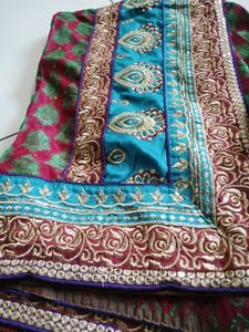 Embroidered Silk Saree