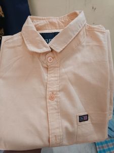 Arrow Light Orange Button-Down Shirt - Size M