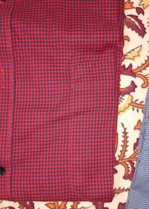 Men's Red Checkered Cotton Shirt