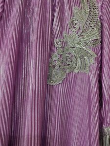Elegant onion Pink suit set with Silver Accents