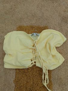 Chic Ruched Corset Style Top