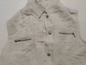 y2k beige vest