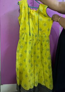 Vibrant Yellow Ethnic Gown