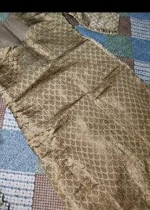 Elegant Golden Brocade Kurta