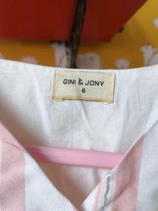 Cute Pink and white Striped Dress