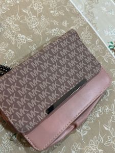 Brand New Stylish MK Print Chain Shoulder Bag