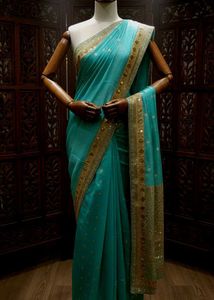 Zari Brocade Tissue Saree