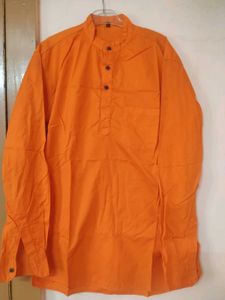Orange Men's Kurta