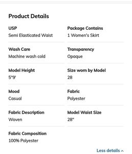 Shein Polka Dot A- line Long Skirt