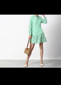 Aboof Women Light Pista Shade Dress