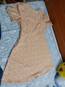 Leopard Print V-Neck dress