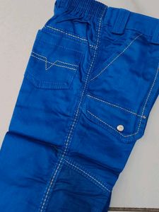 Boys Yellow &amp; Blue Shirt and Pants Set
