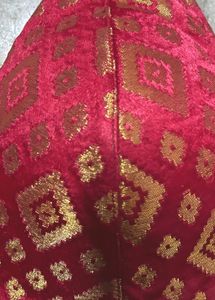 Red Blouse With Gold brocade