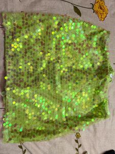 houseofrey Green Sequin skirt