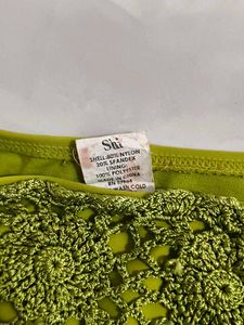 Lime Green Crochet Bikini Bottoms