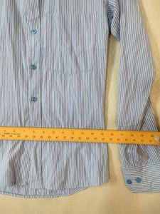 Men's Striped Blue Shirt