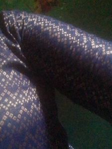 Dark Blue Crop Top For Pattupavada