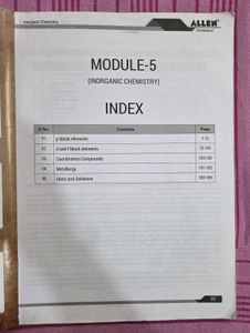 Allen Pre-Medical Chemistry Books Set