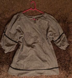 Gray Tunic Top