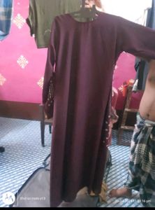 Elegant Embellished Abaya Gown