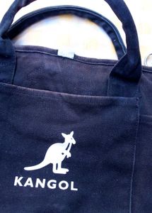 Kangol Black Canvas Crossbody Bag