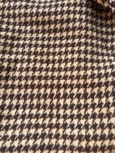 Chic Houndstooth Button-Up Dress