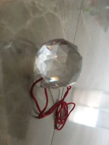Crystal Faceted Ball Pendant