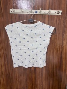 Cute White Cropped Top