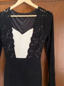 Elegant Black Lace Dress