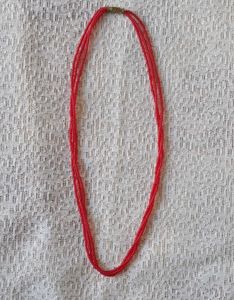 Red/green Beaded Necklace