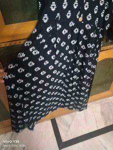 stylish Black Indowestern Maxi Dress / Gown Kurti