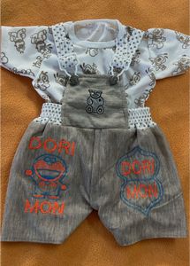 Dungree with cap for baby boy